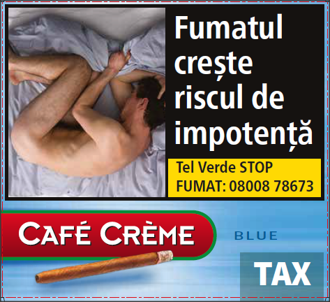 Tigari de foi (cigarillos) Signature Blue (Cafe Creme) 10 buc