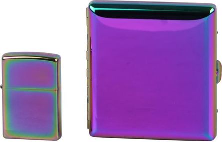 Zippo Gift Set SPECTRUM (Bricheta si Tabachera)