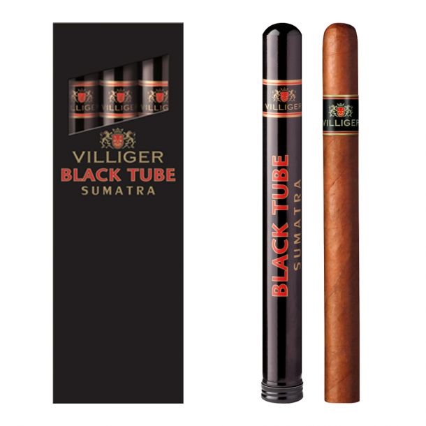 Trabucuri VILLIGER TUBE BLACK Sumatra 3 buc