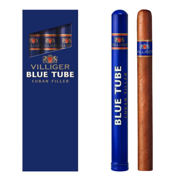 Trabucuri VILLIGER TUBE BLUE Cuban Filler 3 buc