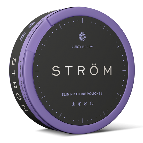 Plicuri subtiri cu nicotina STROM Juicy Berry (12,5g, 0,6 g/plic, Nicotina 9,6mg/plic)