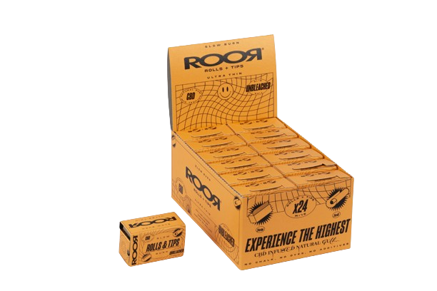 RooR Foita rola + Filtre / Unbleached (virgin) (infuzata cu CBD)