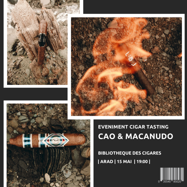 Bilet Eveniment CAO & Macanudo Cigar Tasting Arad
