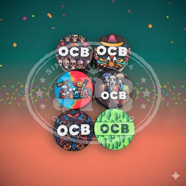 GRINDER METAL EDITIE LIMITATA OCB  (50MM / PATRU PARTI)