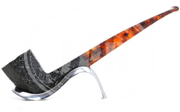 PIPA OTTAGONO CU MUSTIUC LUNG / 9MM SAVINELLI