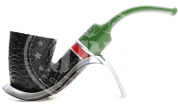 Pipa San Nicholas 2025 (inel rosu / mustiuc verde / 9mm) Savinelli