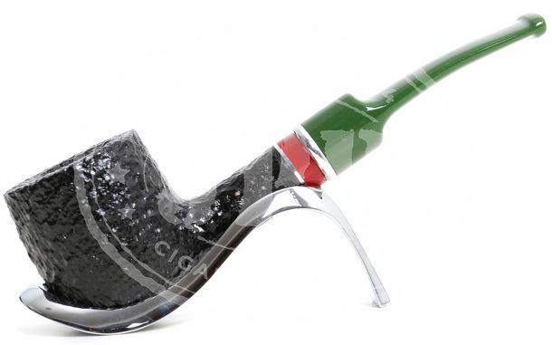 Pipa San Nicholas 2025 (inel rosu / mustiuc verde / 9mm) Savinelli