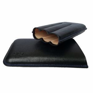 Havana Oiled Saddle Leather Cigar Case - Russet