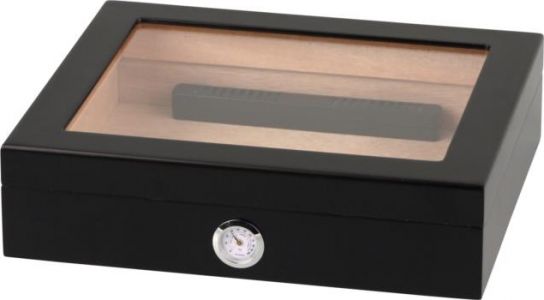 Glass Window Black Matte humidor Hauser