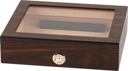 Glass Window Walnut Finish humidor Hauser