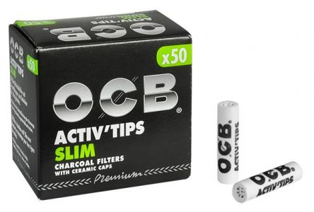 SLIM ACTIVATED CHARCOAL FILTERS OCB