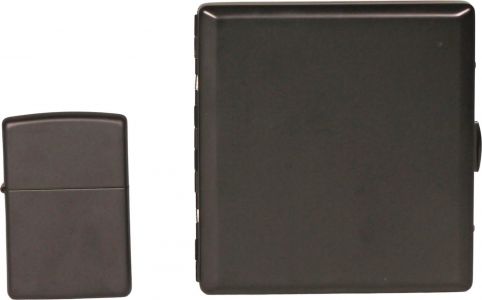 zippo gift set black matte