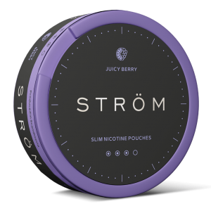 STROM Juicy Berry Nicotine Pouches (12,5g, 0,6 g/pouch, Nicotina 9,6mg/pouch) 